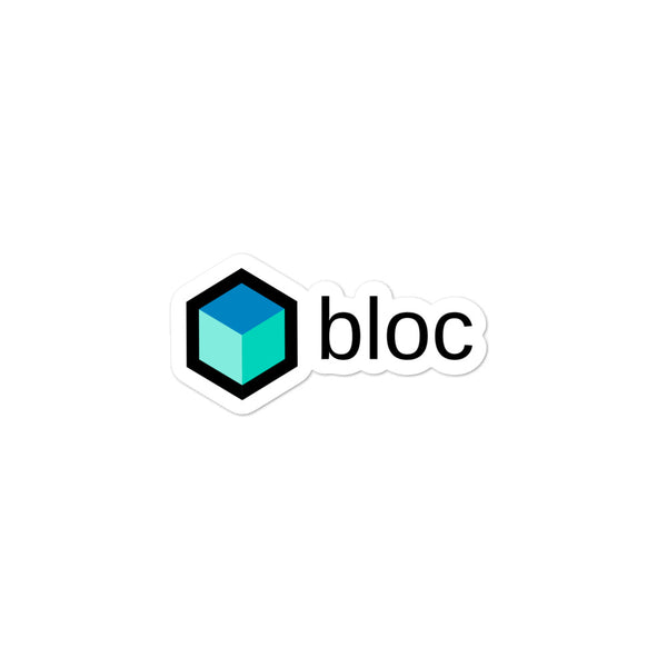 Full Bloc Logo Sticker